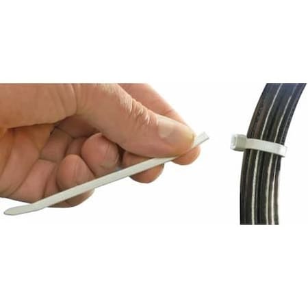 Cable Tie, 11 in L, 3 in Max Bundle Dia., Natural, Nylon, Polyamide 6/6, 30 lb Strength